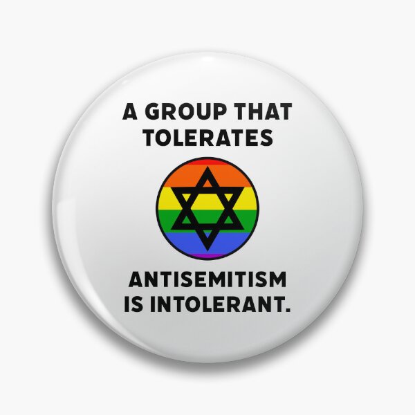 Item preview, A group that tolerates antisemitism is intolerant. designed and sold by Rachel the Artist .