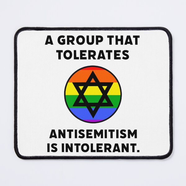 Item preview, A group that tolerates antisemitism is intolerant. designed and sold by Rachel the Artist .