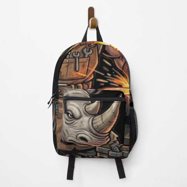 Item preview, Blacksmith Rhino Forging Metal Illustration designed and sold by DailySparks.