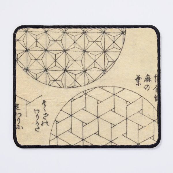 Item preview, Vintage Japanese Geometric Pattern - Katsushika Hokusai Asanoha Design designed and sold by vekotpu.