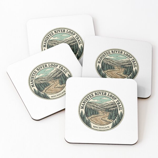 Item preview, Manistee River Loop Trail Michigan Hiking Adventure Explorer designed and sold by Simsimah26Parks.