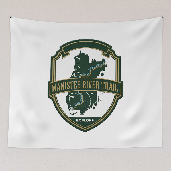 Item preview, Manistee River Trail Explore Michigan Hiking Outdoors Adventurer designed and sold by Simsimah26Parks.
