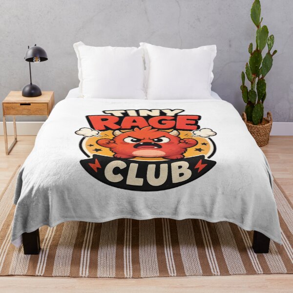 Item preview, Tiny Rage Club - Cute Angry Monster Badge designed and sold by Snack & Panic.