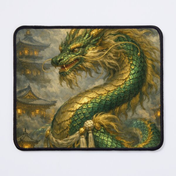 Item preview, The Emerald Dragon of the Mist designed and sold by ITSimagination.