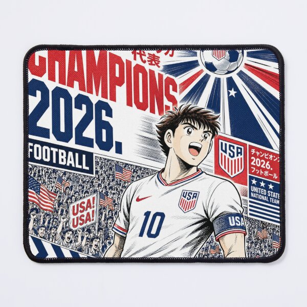 Item preview, Champions 2026 Football Manga Vintage Soccer Poster T-Shirt designed and sold by zumerdiego.