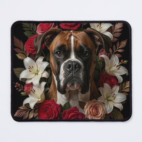 Item preview, Boxer | Floral Frame designed and sold by JanjjaSoulInk.