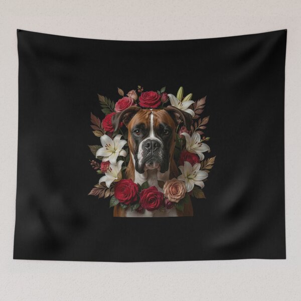 Item preview, Boxer | Floral Frame designed and sold by JanjjaSoulInk.