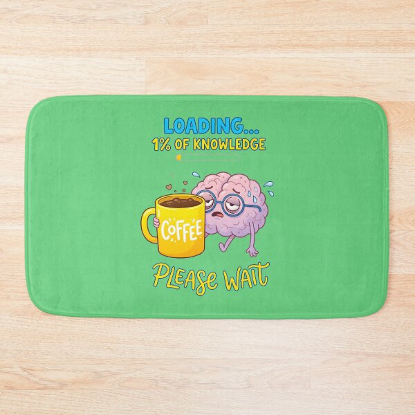Item preview, Loading... 1% of Knowledge – Funny Coffee Brain Meme. designed and sold by MyHappyArtShop.