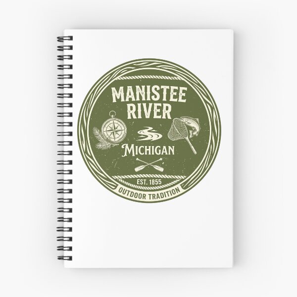 Item preview, Manistee River Michigan Est. 1855 Outdoor Tradition Fishing Angler designed and sold by Simsimah26Parks.