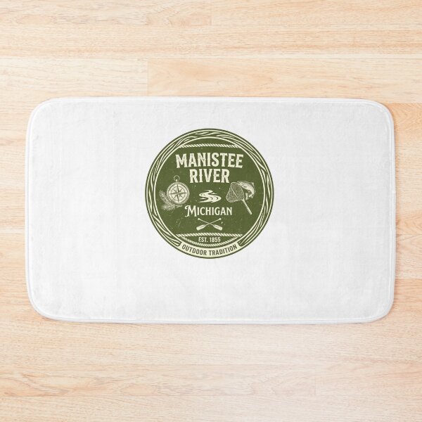 Item preview, Manistee River Michigan Est. 1855 Outdoor Tradition Fishing Angler designed and sold by Simsimah26Parks.