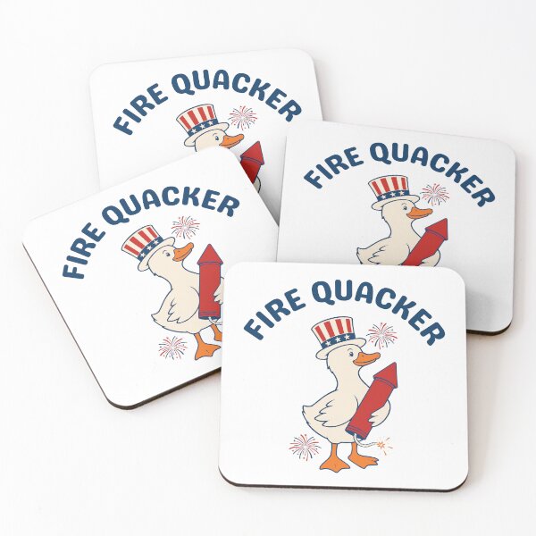 Item preview, Fire Quacker Patriotic Duck Fourth Of July Humor designed and sold by FreshVibe Prints.