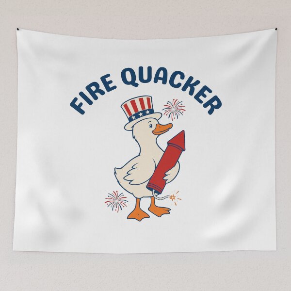 Item preview, Fire Quacker Patriotic Duck Fourth Of July Humor designed and sold by FreshVibe Prints.