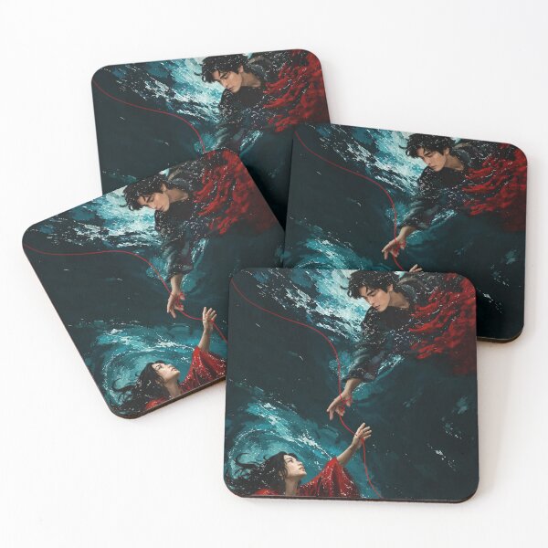 Item preview, The Current – Red Thread of Fate Fantasy Art designed and sold by bensalvati.