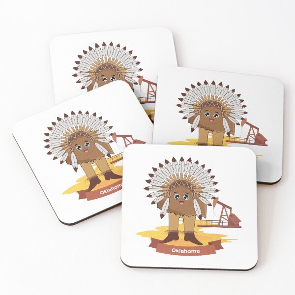 Item preview, Oklahoma Heritage Adventure Cute Cartoon Character designed and sold by Travel.Art.