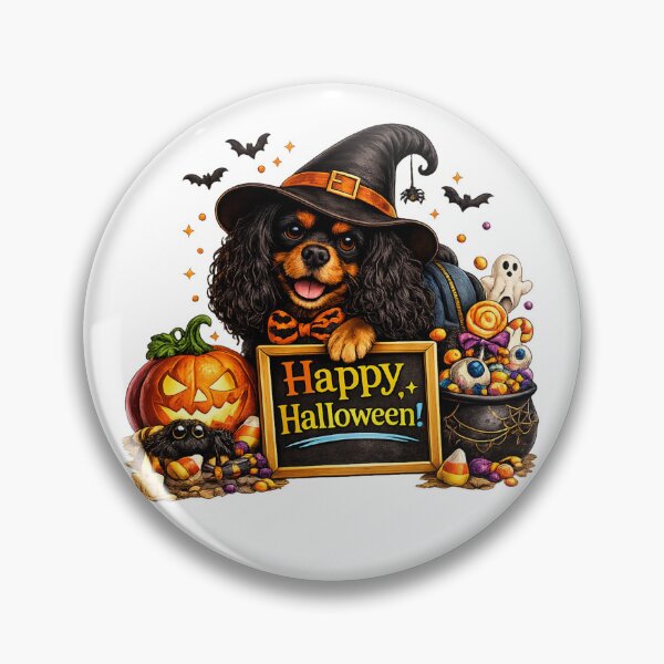Item preview, Copy of Copy of Halloween Black and Tan Cavalier designed and sold by SpottyRainbow.