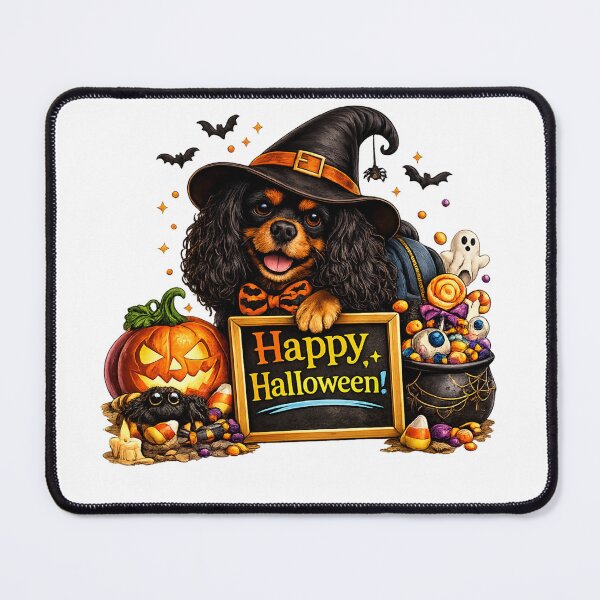 Item preview, Copy of Copy of Halloween Black and Tan Cavalier designed and sold by SpottyRainbow.