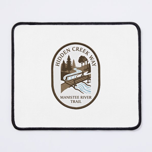 Item preview, Hidden Creek Way Manistee River Trail Hiking Outdoorsman designed and sold by Simsimah26Parks.
