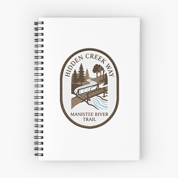 Item preview, Hidden Creek Way Manistee River Trail Hiking Outdoorsman designed and sold by Simsimah26Parks.