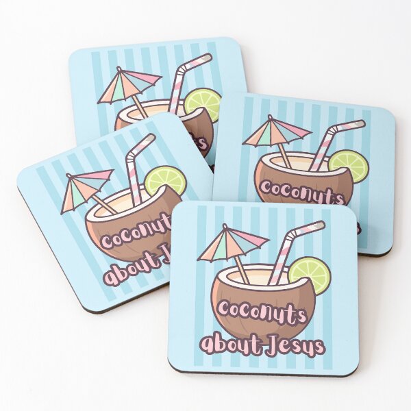 Item preview, Coconuts About Jesus Love Co Co Nuts Tropical Drink Beach Summer Cocktail designed and sold by Forevermore.