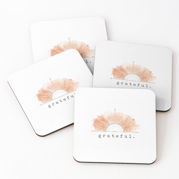 Item preview, Minimalist Boho Grateful Sun Single Sticker - Aesthetic Fine Line Art Positivity Decal designed and sold by SlapHappyArt.