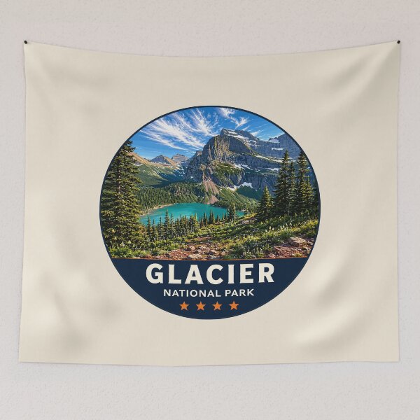 Item preview, Glacier National Park Sticker designed and sold by Gideon Emmerich.
