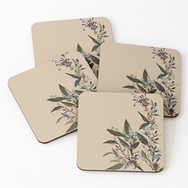 Item preview, Vintage Botanical Wildflora and Burgundy Blossoms Painting designed and sold by ArtistsAtticWI.