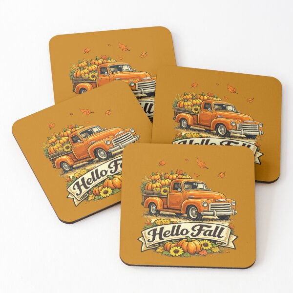 Item preview, Hello Fall Vintage Pumpkin Truck designed and sold by Mr Lee.