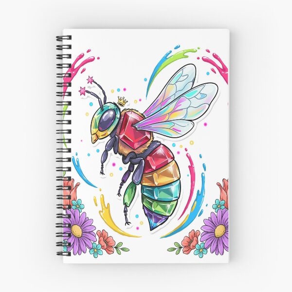 Item preview, Rainbow Crystal Bee Colorful Pollinator Art Design designed and sold by RBToper.