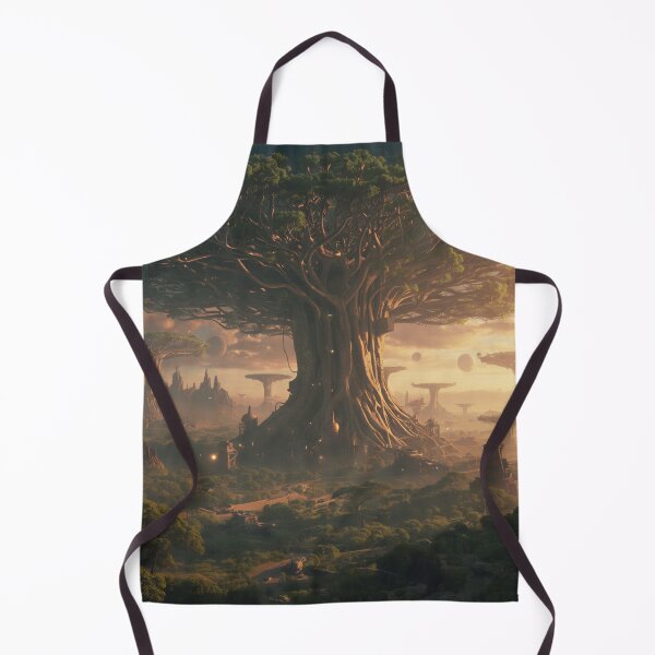Item preview, Celestial World Tree Alien Fantasy Landscape Beyond Pandora designed and sold by Luminous Wilds.