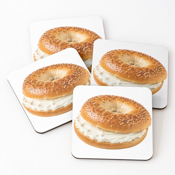 Item preview, Fresh Bagel With Cream Cheese Art designed and sold by PriyankaSonara.