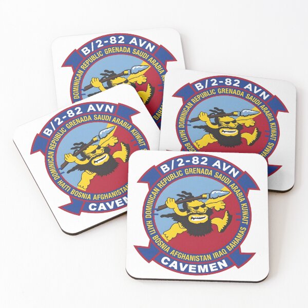 Item preview, B/2-82 Aviation Regiment "Cavemen" Military Insignia designed and sold by CharlieDesings.