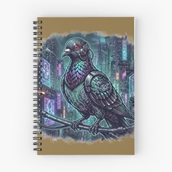 Item preview, Cyberpunk Pigeon in a Neon Futuristic City designed and sold by azule1.