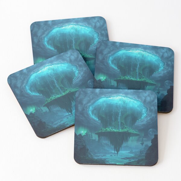 Item preview, Gravity Ocean Skyfall Alien Fantasy Landscape designed and sold by Luminous Wilds.