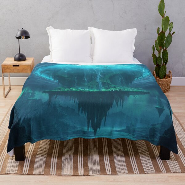 Item preview, Gravity Ocean Skyfall Alien Fantasy Landscape designed and sold by Luminous Wilds.
