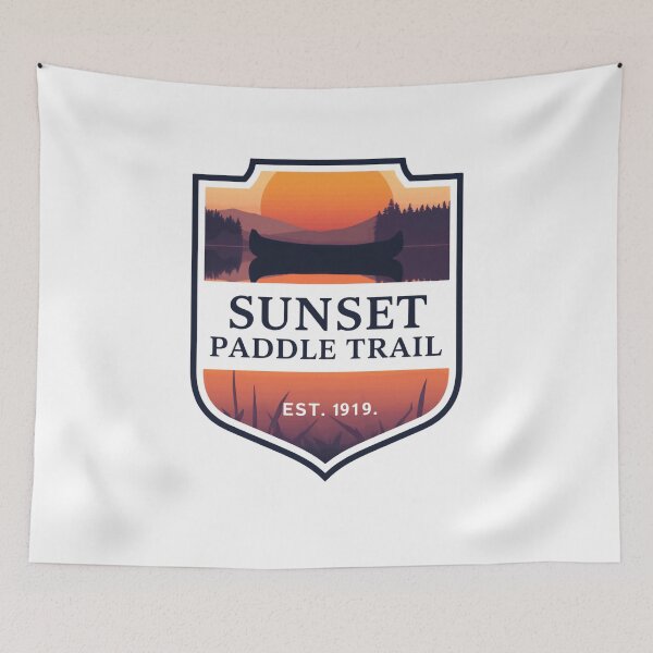 Item preview, Sunset Paddle Trail Paddler Outdoor Adventure Established 1919 designed and sold by Simsimah26Parks.