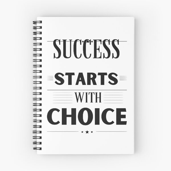 Item preview, Success Starts With a Choice Motivational Mindset Quote designed and sold by Porttraify.