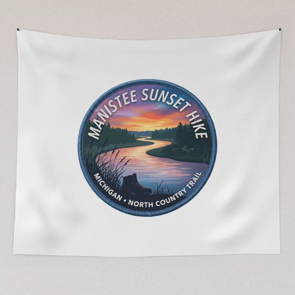 Item preview, Manistee Sunset Hike Michigan North Country Trail Hikers Outdoor Adventure designed and sold by Simsimah26Parks.
