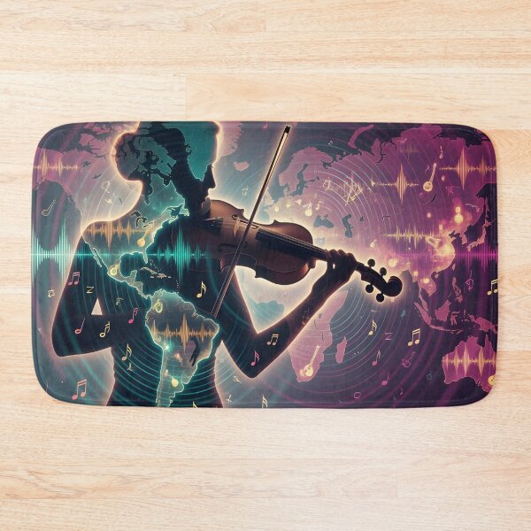 Item preview, World Music Day - Global Symphony: Violin Across the World designed and sold by DreamyWallVibes.