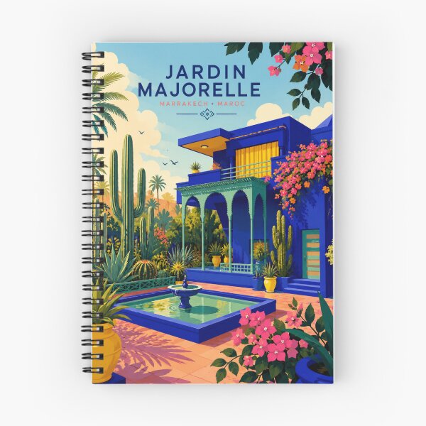 Item preview, Majorelle Garden of Marrakech – A Blue and Floral Oasis designed and sold by KM Design.