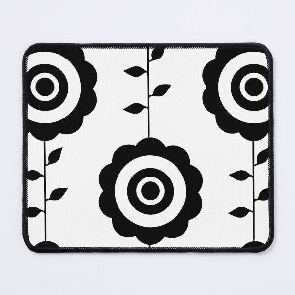 Item preview, Minimalist Retro Flower Folk Art Black Graphic designed and sold by ZorianArt.