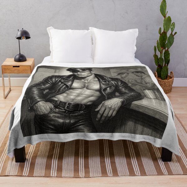 Item preview, Vintage Leather Daddy Diner Days Tom Of Finland Tribute Sketch Gay Pride Art Design designed and sold by ItsAKinkThing.