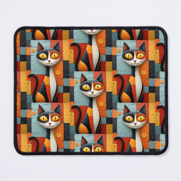 Item preview, Cubist Cat Dreams designed and sold by Petalandfur.