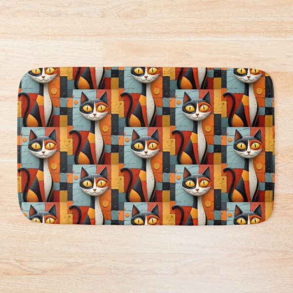 Item preview, Cubist Cat Dreams designed and sold by Petalandfur.