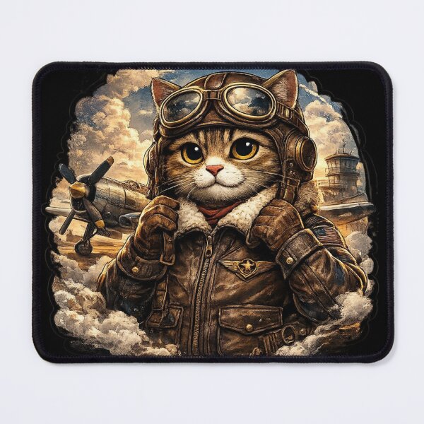 Item preview, Pilot Cat – Born To Fly designed and sold by layalistoresa.
