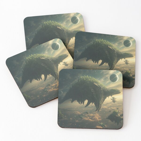Item preview, Sky Leviathan Ark Migration Alien Fantasy Landscape Beyond Pandora designed and sold by Luminous Wilds.