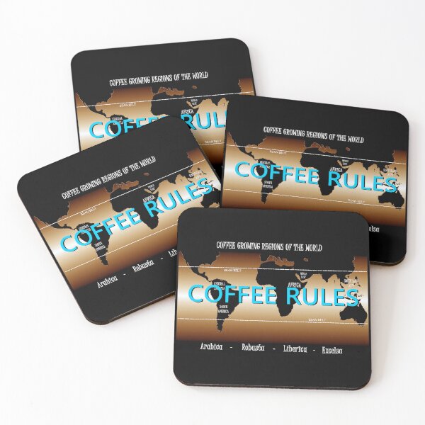 Item preview, Coffee Rules World Map designed and sold by Dlt1981.