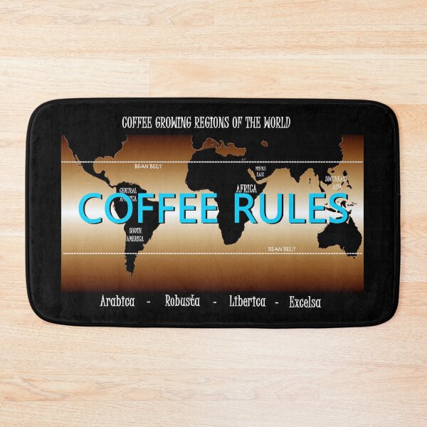 Item preview, Coffee Rules World Map designed and sold by Dlt1981.