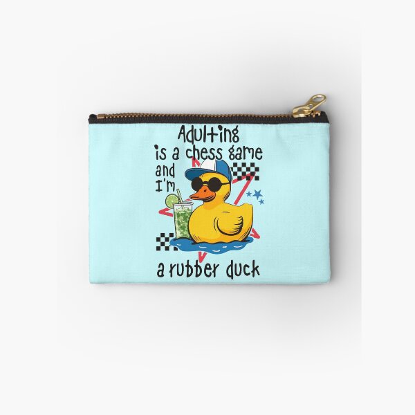 Item preview, Adulting Is A Chess Game Rubber Duck designed and sold by BowbinaStudio.