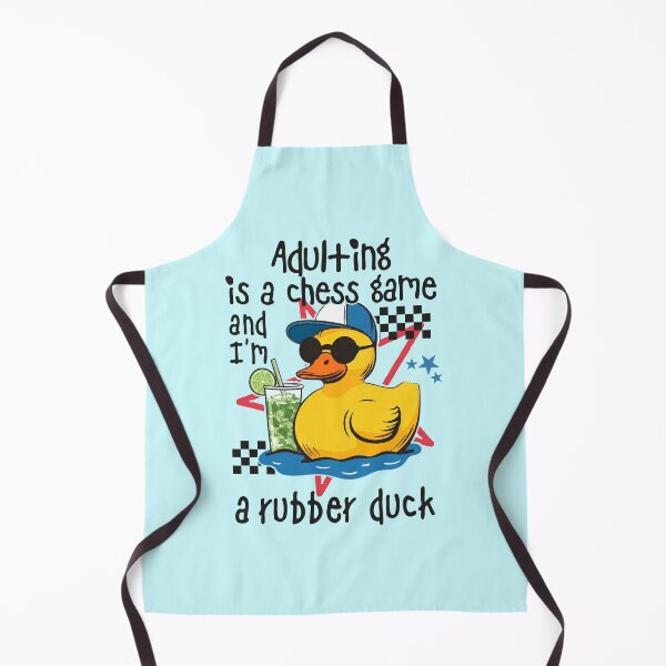 Item preview, Adulting Is A Chess Game Rubber Duck designed and sold by BowbinaStudio.