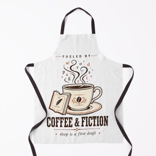 Artikelvorschau, Coffee and Fiction Retro Book Lover Design for Caffeine Readers entworfen und verkauft von Passionread.